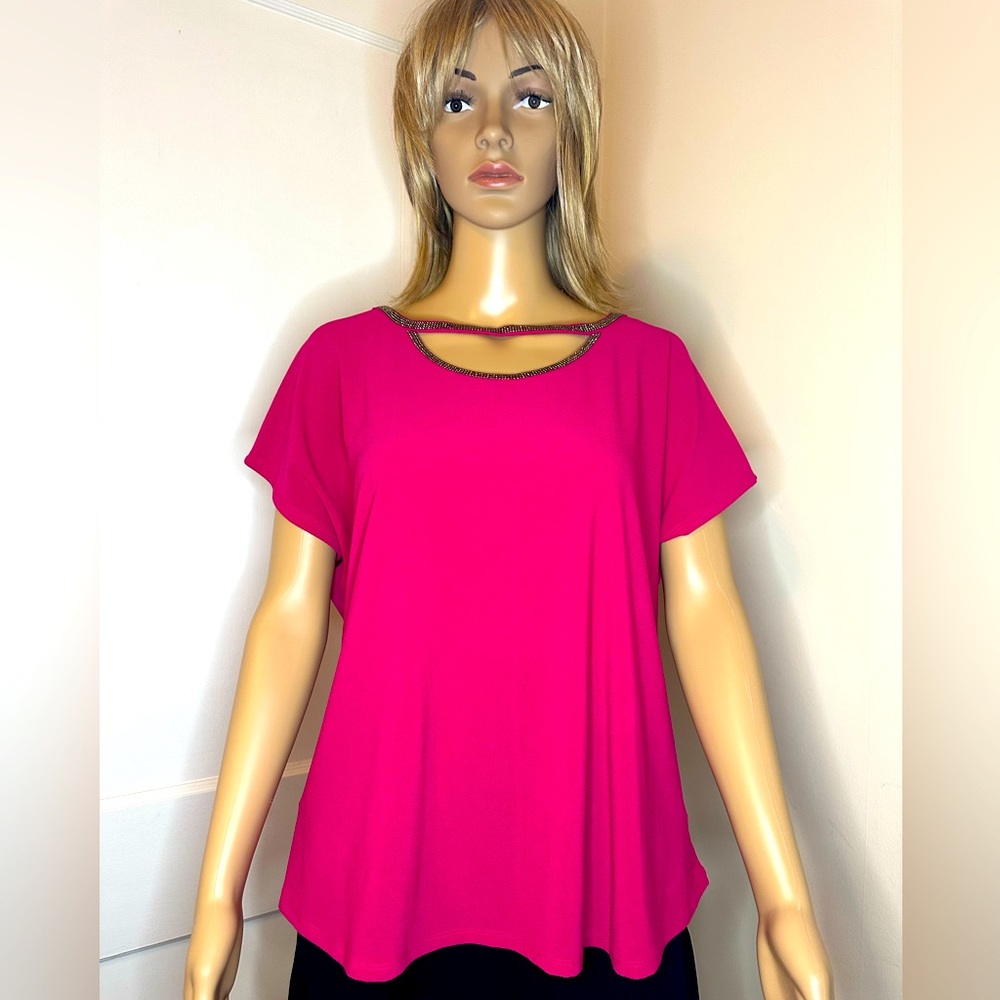 New | 89Th + Madison Lace Up Rhinestone Shirt - Size L